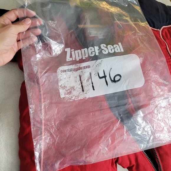 Mini Ungava Baby Toddler Hooded Snow Suit Red Blue Zippered Faux Fur Trim 12Mon - Picture 13 of 14